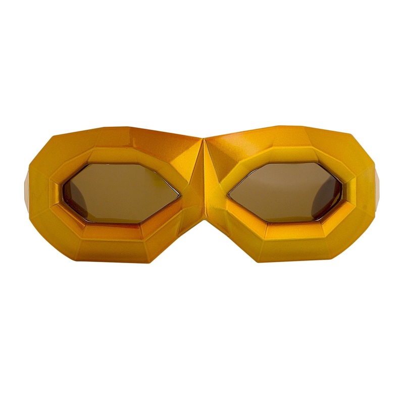 Walter Van Beirendonck Sunglasses Special Shiny Gold and Brown WVB2C10SUN