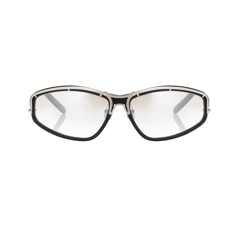 Yohji Yamamoto Sunglasses Rectangular Black and Brown