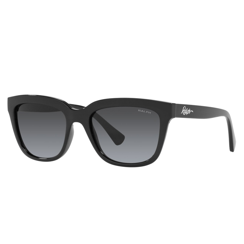 Ralph by Ralph Lauren 0RA5261 50018G 53 (RL10) Women’s Shiny Black Sunglasses