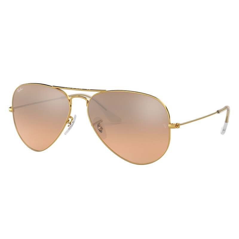 Ray-Ban 0RB3025 001/3E 55 (RB34) Unisex Aviator Large Arista Sunglasses