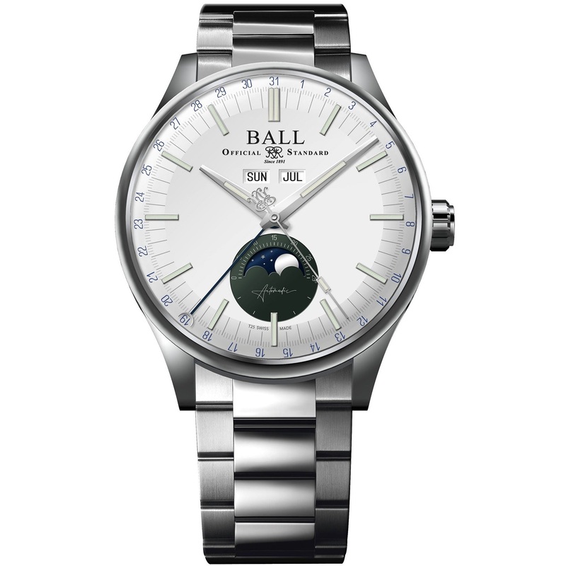 Ball Engineer II Moon Calendar Men’s Green Watch NM3016C-S1J-WHGR
