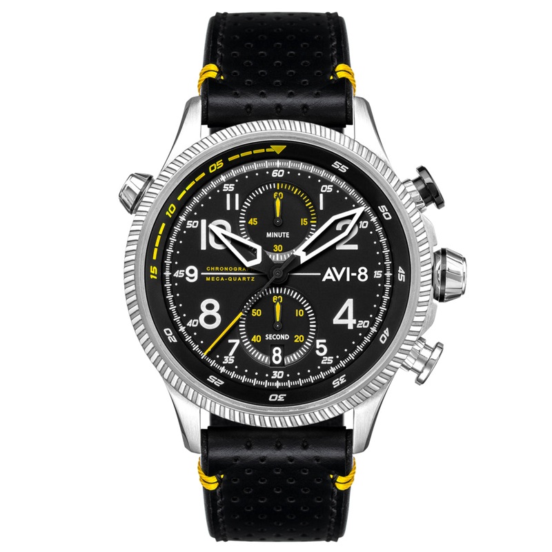AVI-8 Men’s Black Hawker Hunter Chronograph Watch AV-4080-01