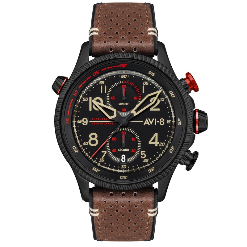 AVI-8 Men’s Brown Hawker Hunter Chronograph Watch AV-4080-04