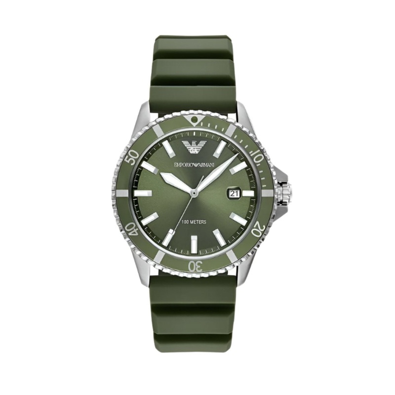 Armani Adventure Seeker Green Silicone Watch AR11638