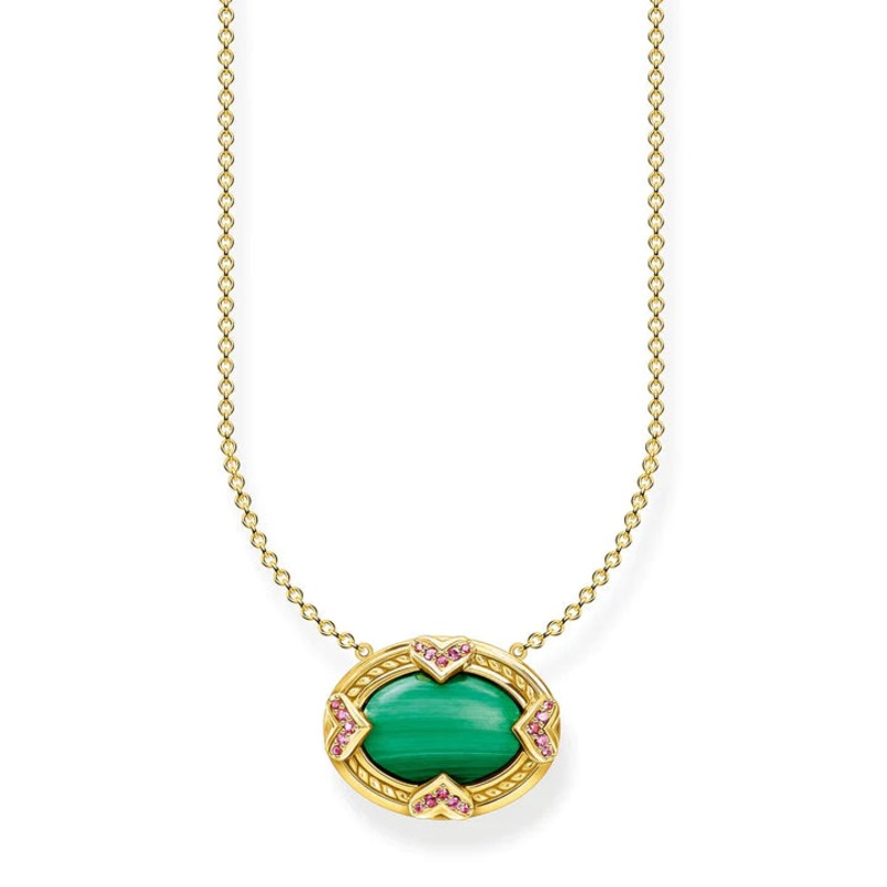 Thomas Sabo Green Stone Necklace