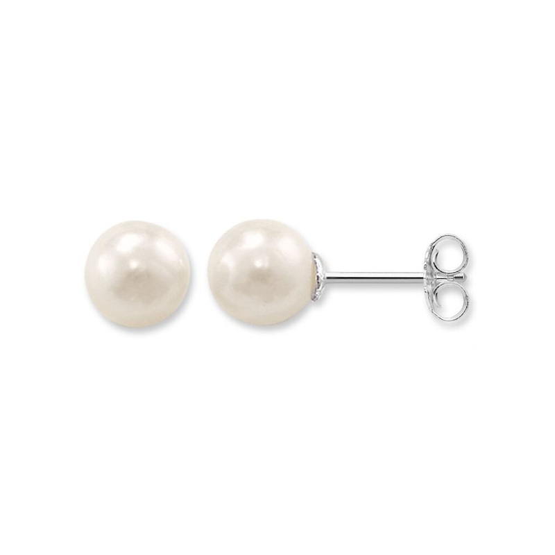 Thomas Sabo Jewellery Pear Ear Studs Large TH1431WH