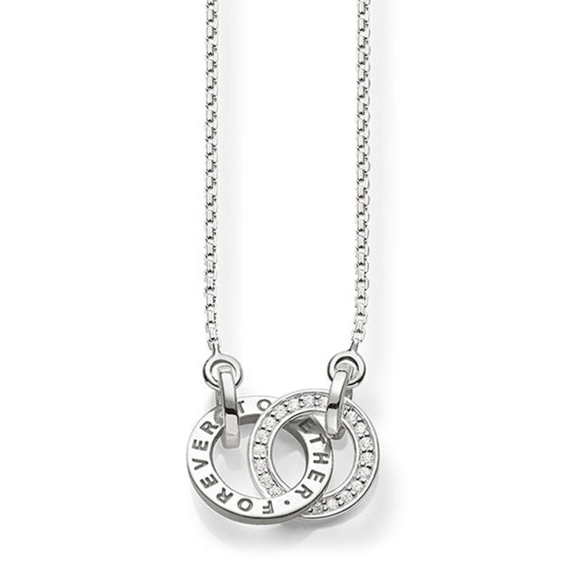 Thomas Sabo Together Rings Necklace 40-45cm