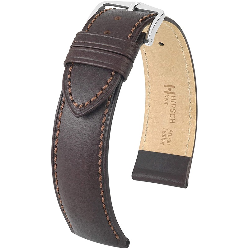 Hirsch Kent L High Quality Brown Leather Band