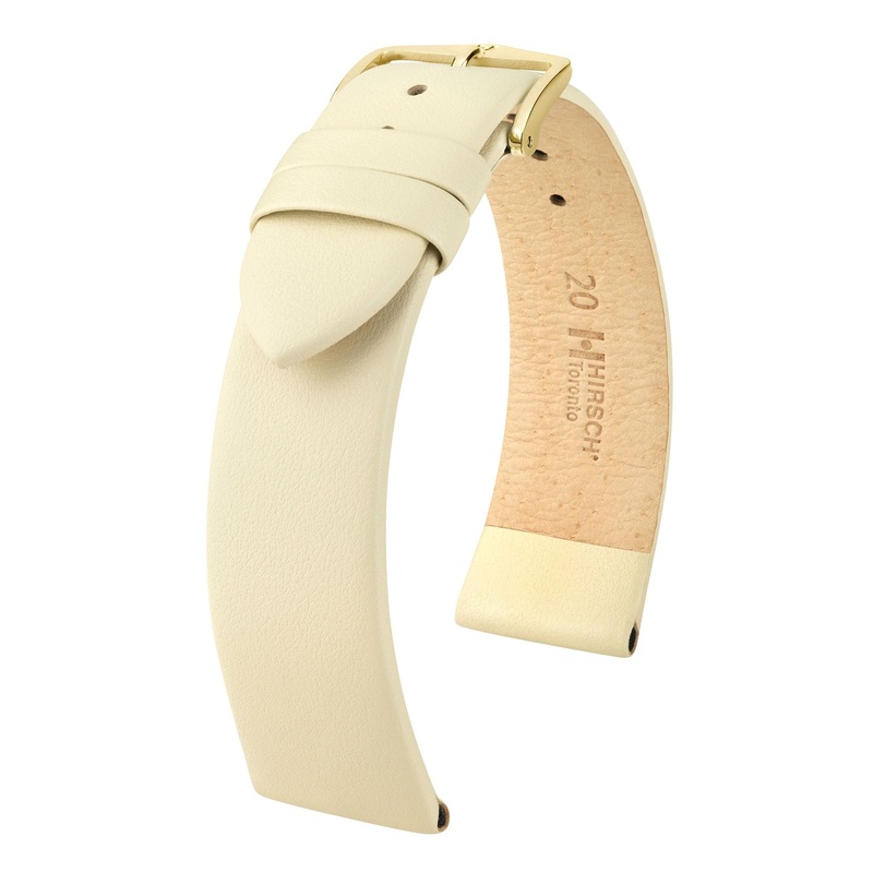 Hirsch Toronto Large Beige Leather Band