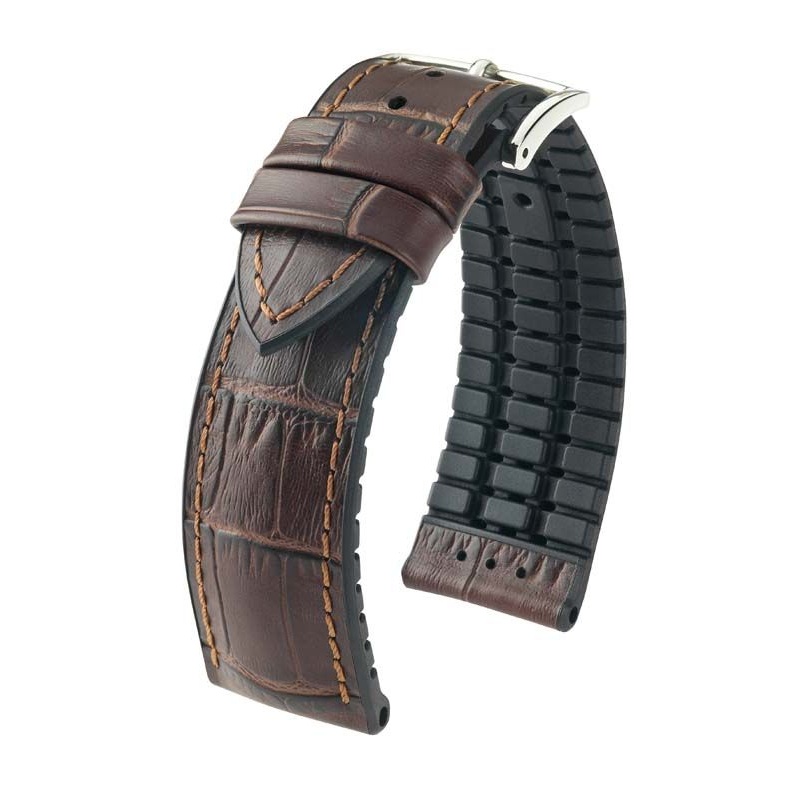 Hirsch Paul L Premium Black and Brown Leather Band
