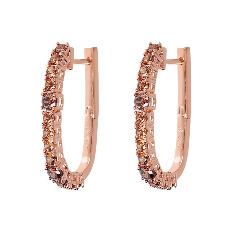 Bronzallure Miss Bronzallure Cubic Zirconia Huggie Earrings