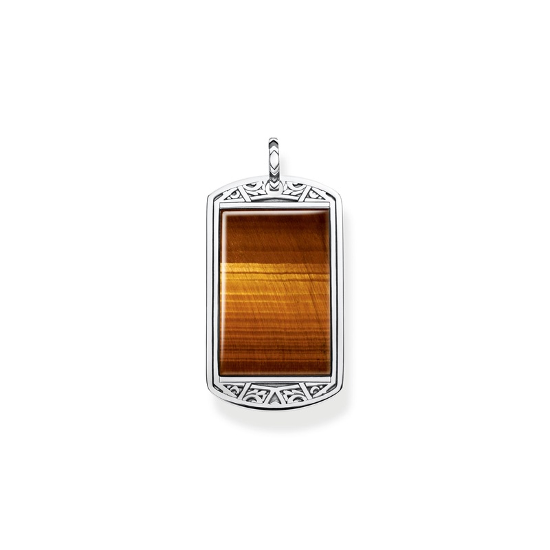 THOMAS SABO Pendant Dog Tag Tiger’s Eye