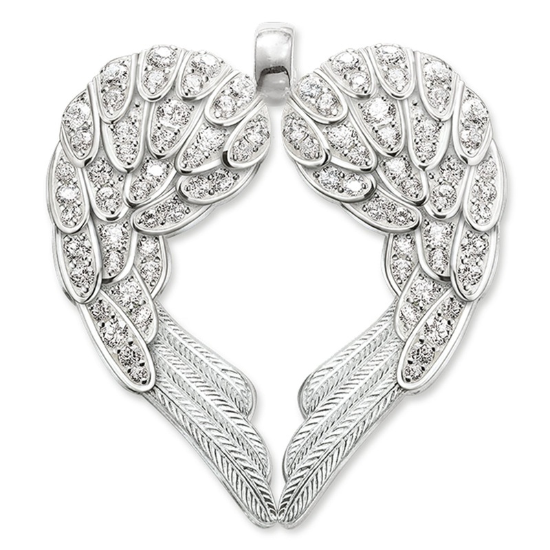 Thomas Sabo Charm Pendant Winged Heart Large