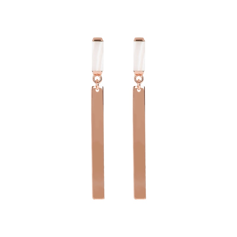Bronzallure Natural Stones Pendant Earrings