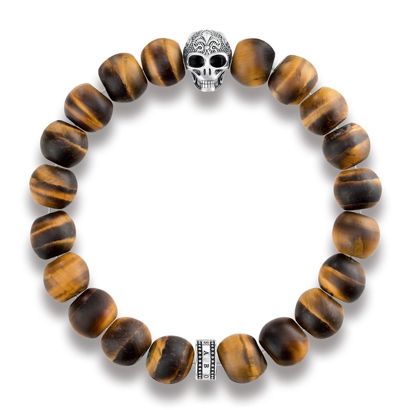 Thomas Sabo Bracelet “Power Bracelet Skull With Lily”