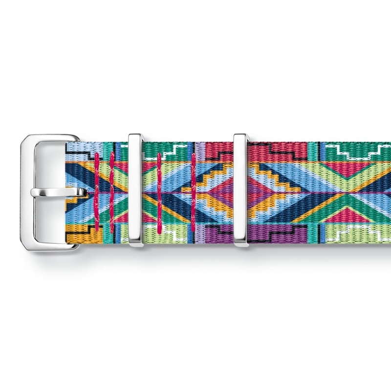 Thomas Sabo Watch Band “Code TS Nato Coloured Graphic Patterns”