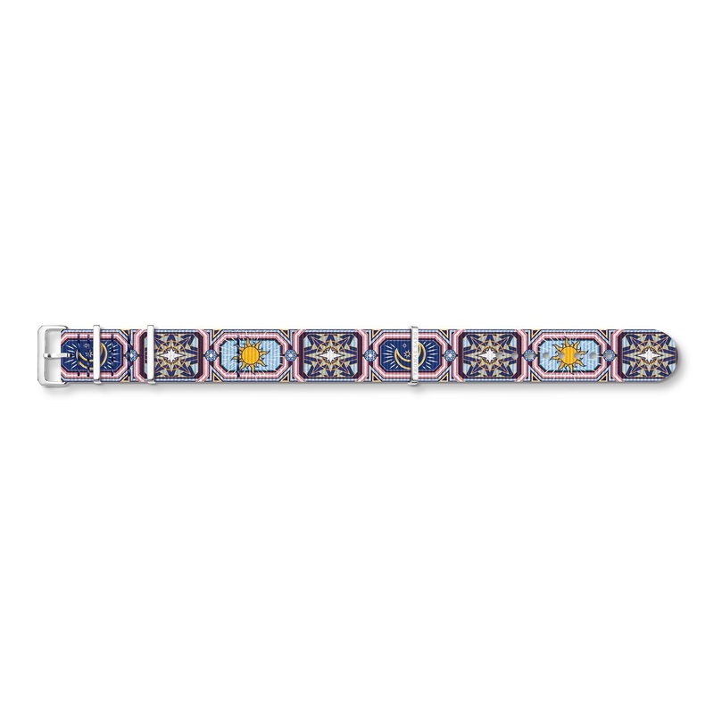 Thomas Sabo Watch Band CODE TS NATO, Colourful Night Sky