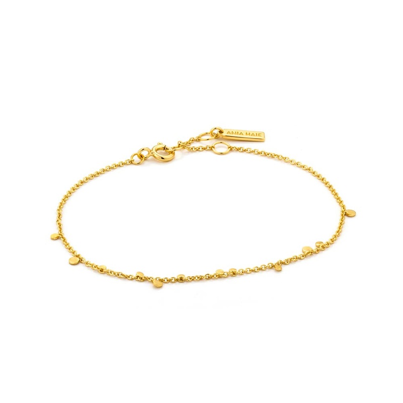 Ania Haie Geometry Mixed Discs Bracelet – Gold