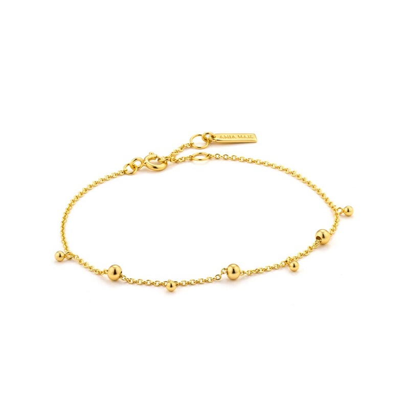 Ania Haie Modern Drop Balls Bracelet – Gold