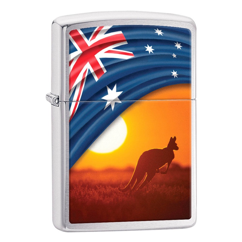 Zippo Flag & Landscape Kangaroo Lighter 98914
