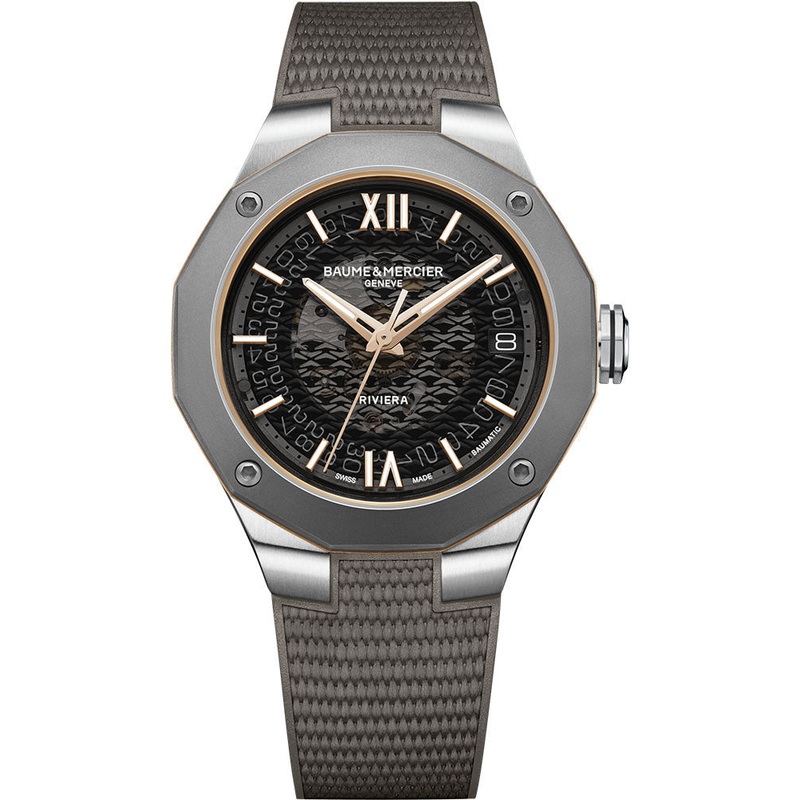 Baume & Mercier Steel Titanium Riviera 39mm Watch M0A10720