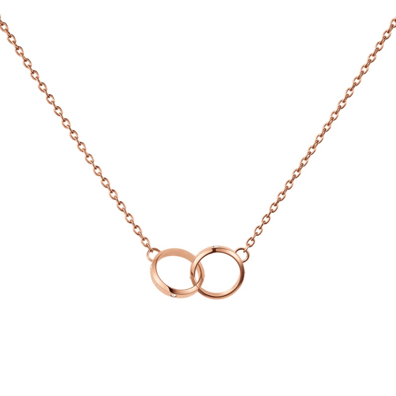 Classic Lumine Unity Rose Gold Necklace DW00400352