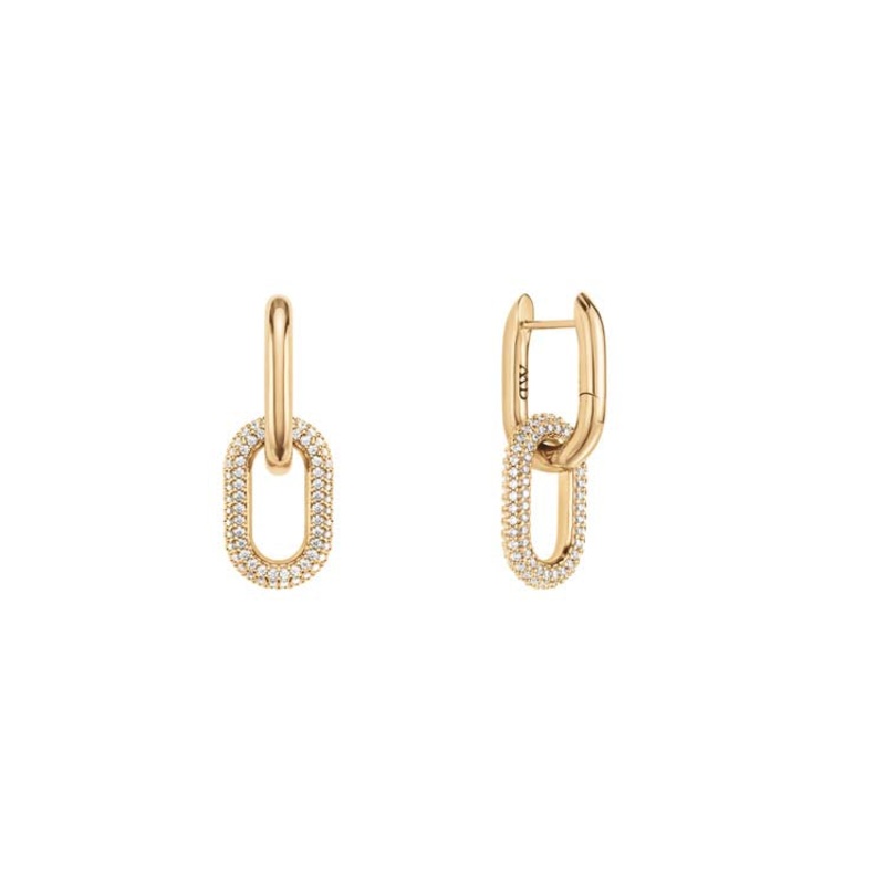Daniel Wellington Crystal Link Earrings G