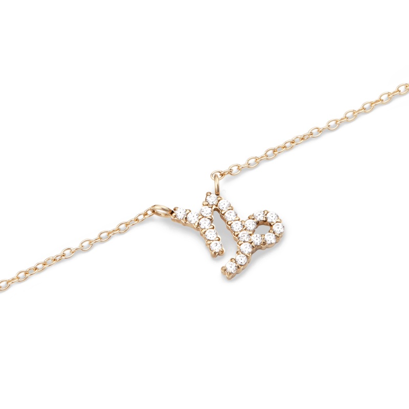 Daniel Wellington Zodiac Crystal Necklace Gold
