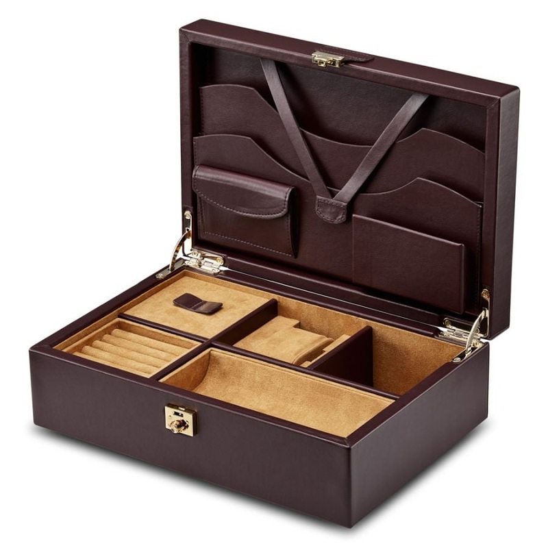 Philipp Watch and Jewellery Lifestyle Box Dark Chest Nut Brown 190206