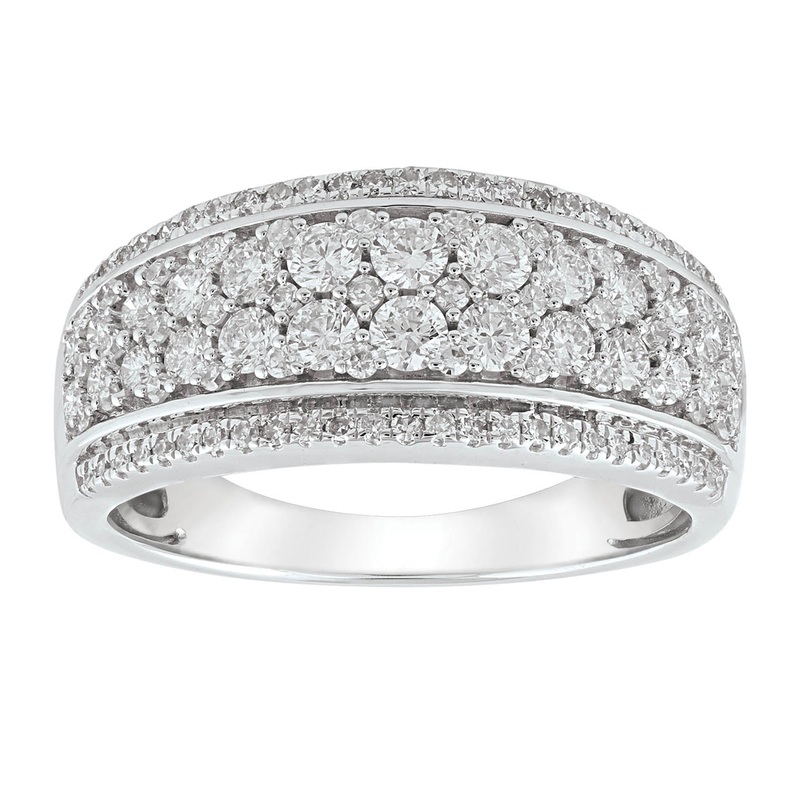Ring with 1.00ct Diamonds in 18K White Gold