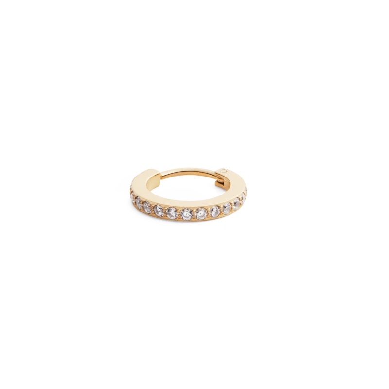 Daniel Wellington Crystal Hoop Earring Gold