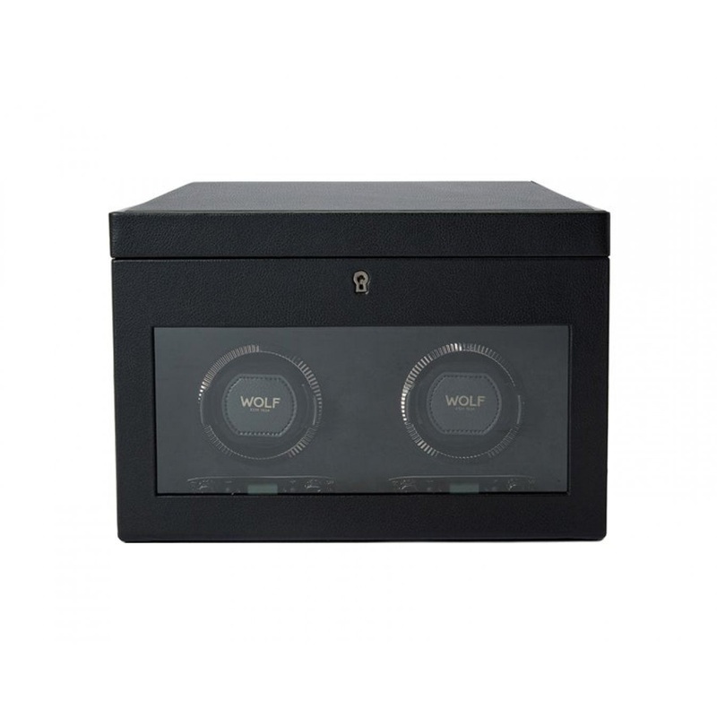 Wolf British Double Watch Winder Black 792202