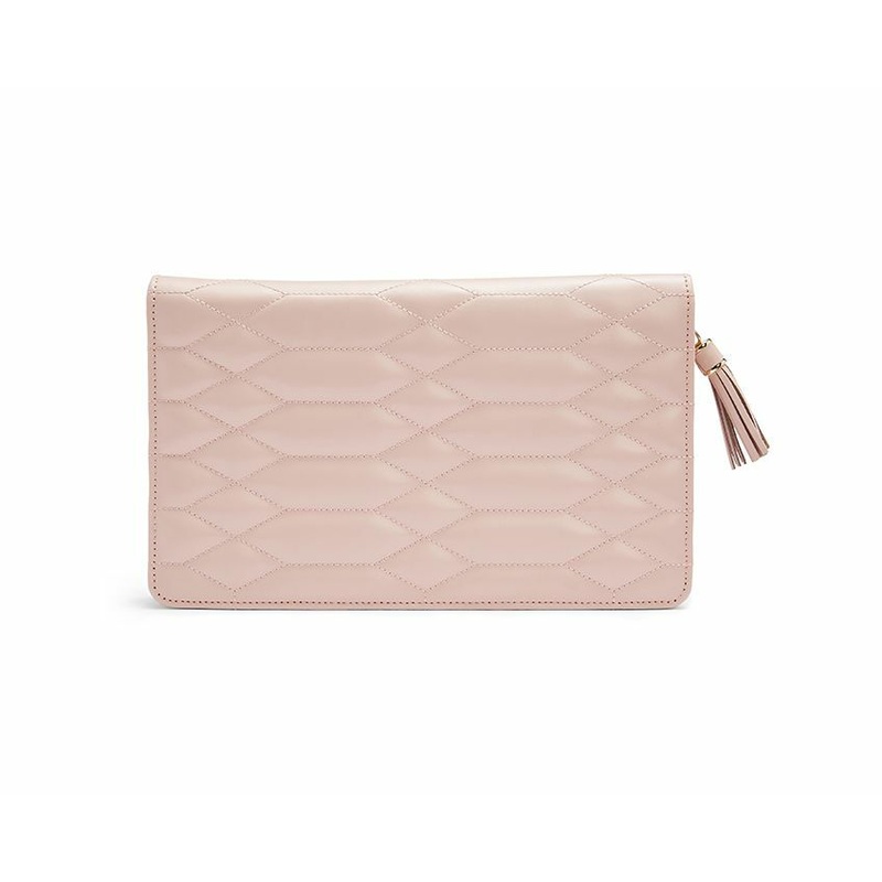 Wolf Caroline Large Jewellery Portfolio Rose Quartz 324015