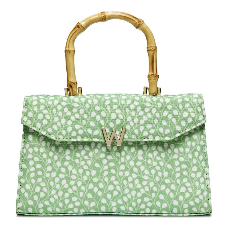 Wolf Evie Large Bag Green Leaves