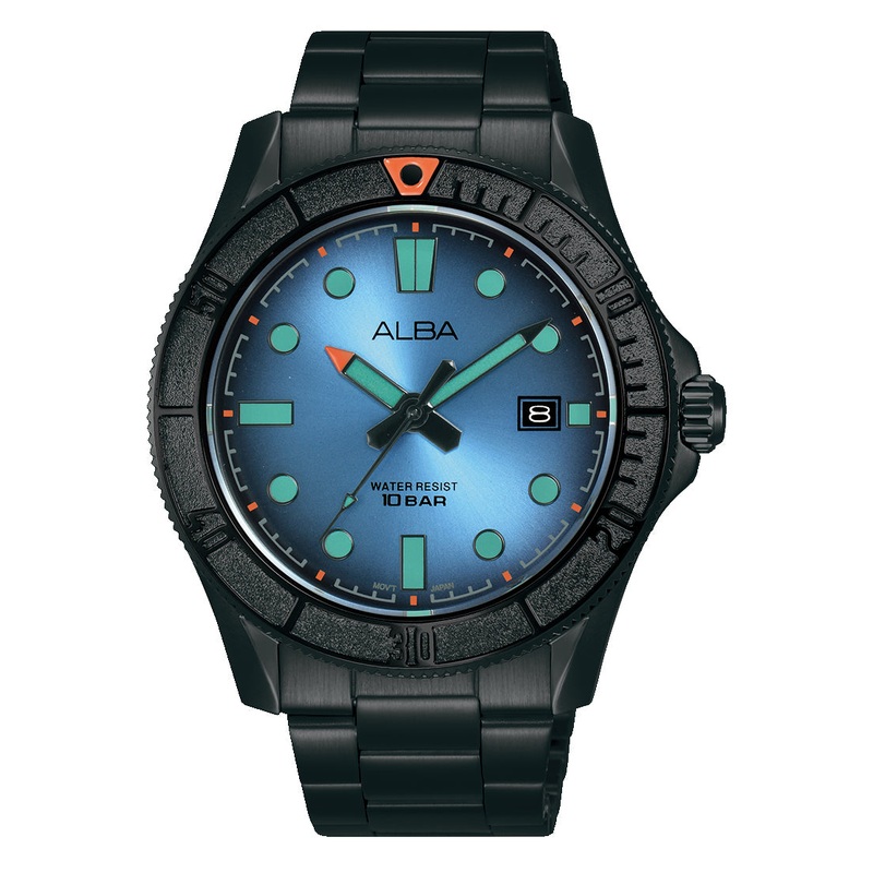 Alba Tokyo Neon Sports Stainless Steel Mens Watch AS9P93X