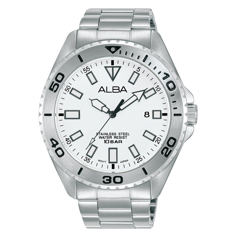 Alba Workman Sports Stainless Steel Mens Watch AS9Q45X