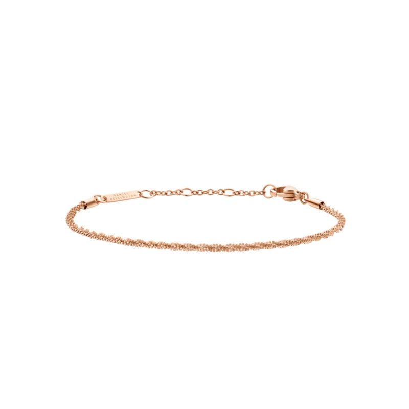 Daniel Wellington 155-185 mm Twisted Chain Rose Gold Bracelet DW00400559