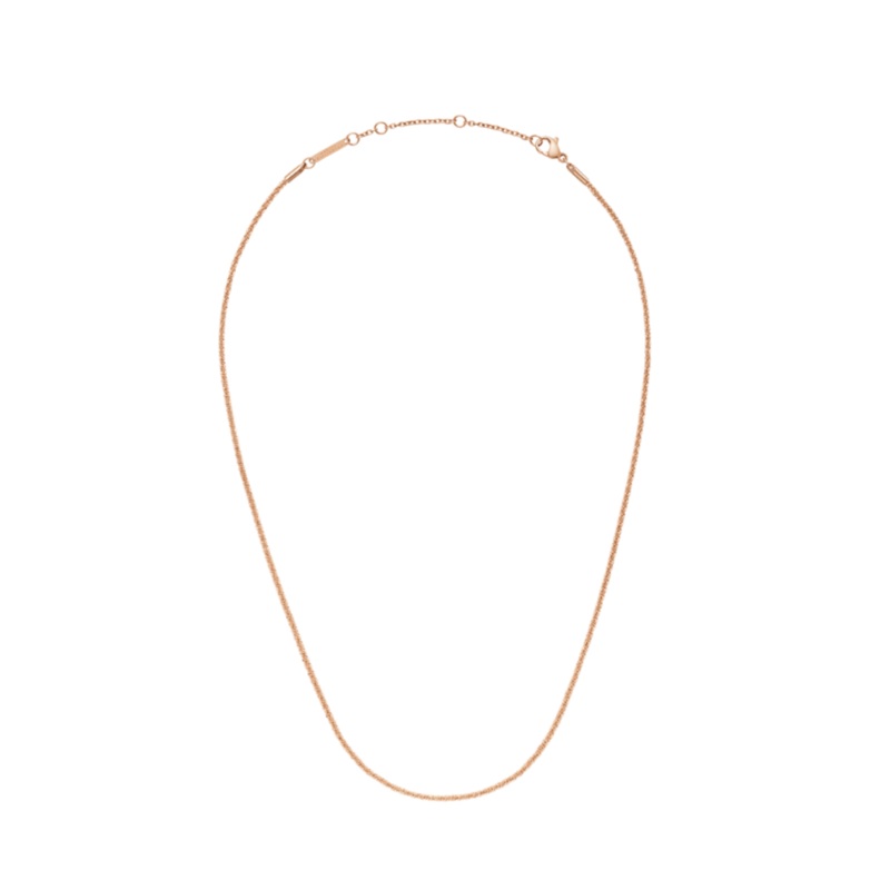 Daniel Wellington Twisted Chain Necklace 40-44cm Rose Gold DW00400562