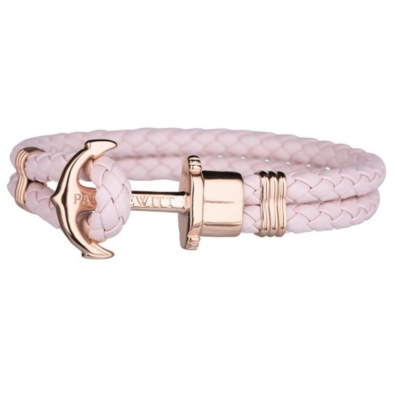 Paul Hewitt Phrep Leather Rose Gold / Pink Rose Bracelet – S