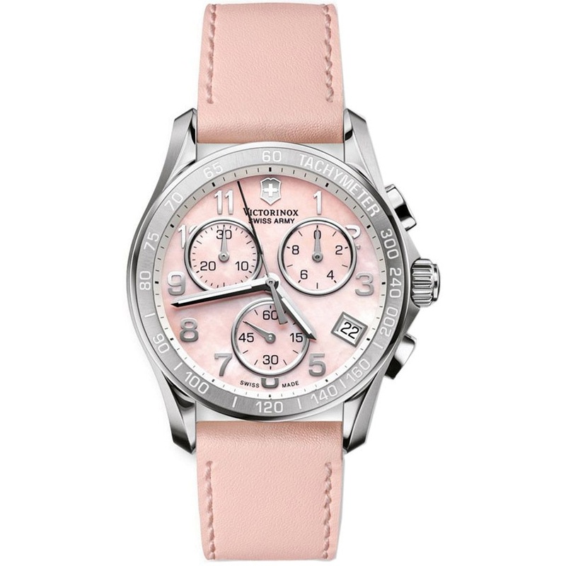 Victorinox Swiss Army Chrono Classic Mother Of Pearl Womens Quartz Watch 241419