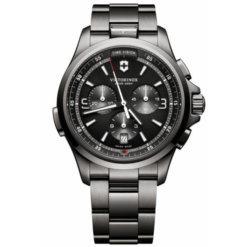 Victorinox Swiss Army Night Vision Chronograph 241730 Mens Watch