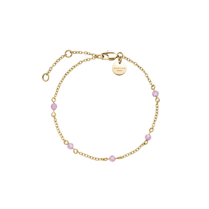 Rosefield  Pink 5 Stone Bracelet JBPSG-J813