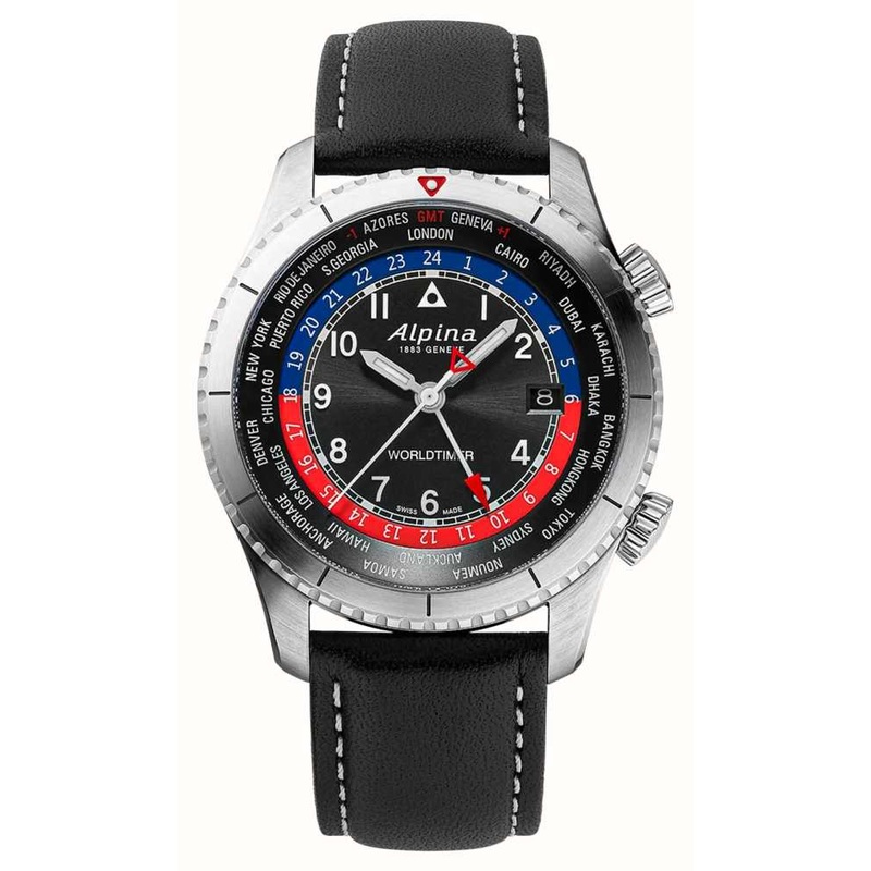 Alpina Startimer Pilot Quartz Worldtimer AL-255BRB4S26