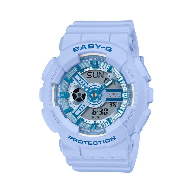 Baby-G Blue Dial Blue Resin Band Watch BA110YK-2A