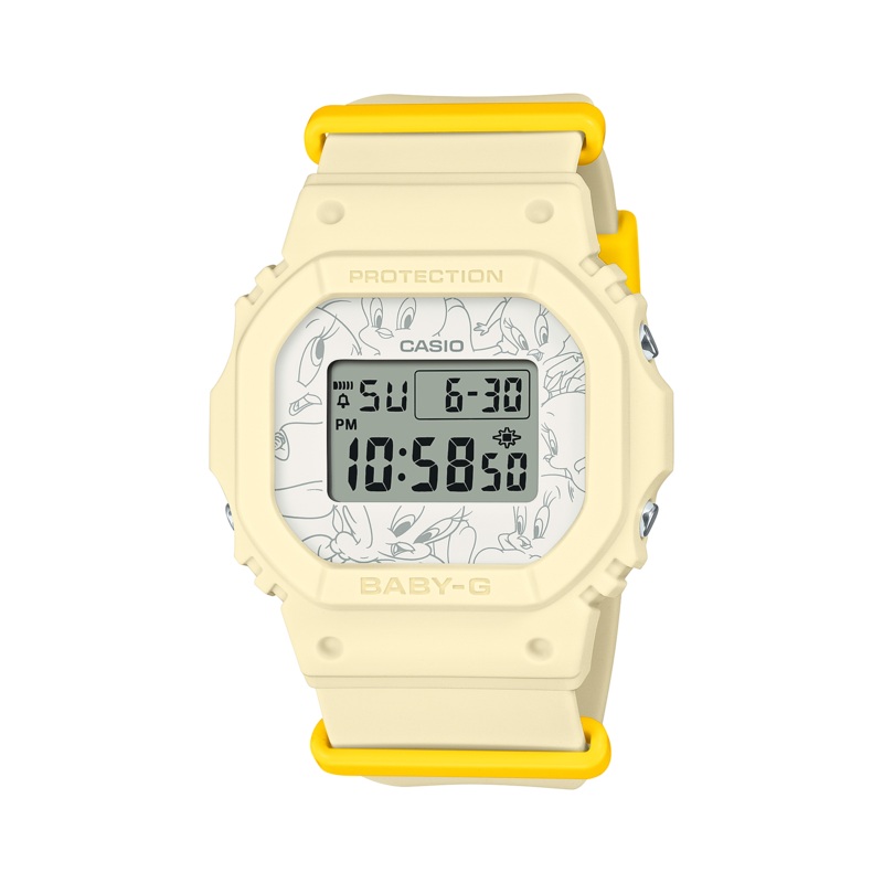 Baby-G Tweety Collaboration White Dial Resin Band Watch BGD565TW-5D