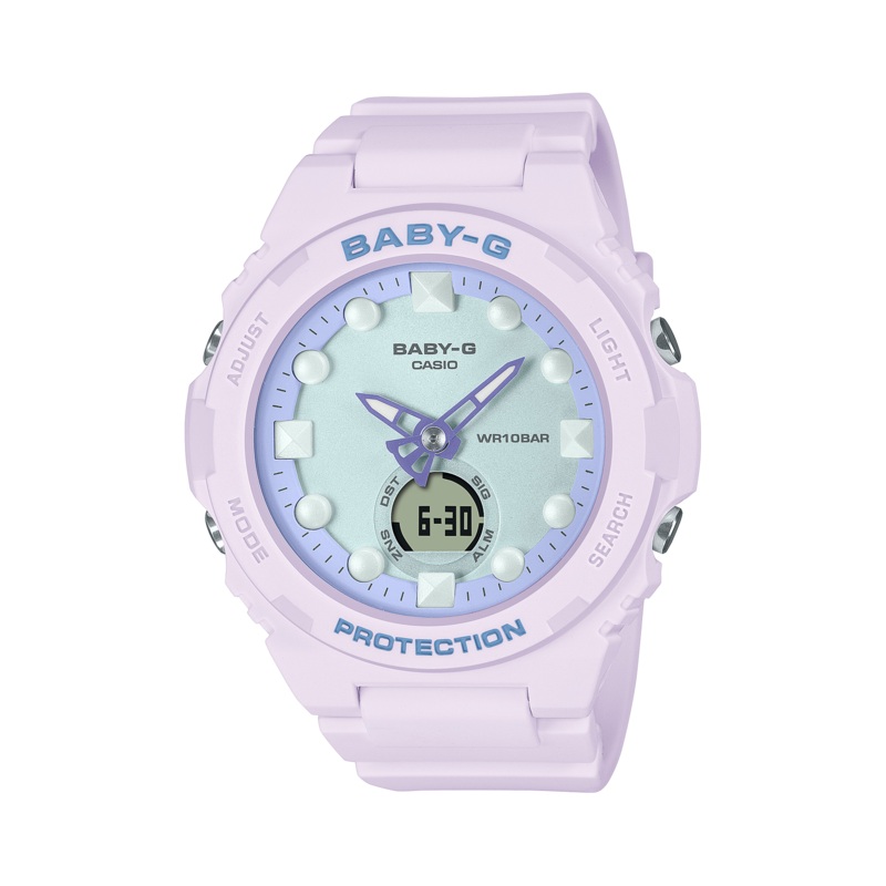 BABY-G DUO Holographic Pink Resin Band Watch BGA320FH-4A