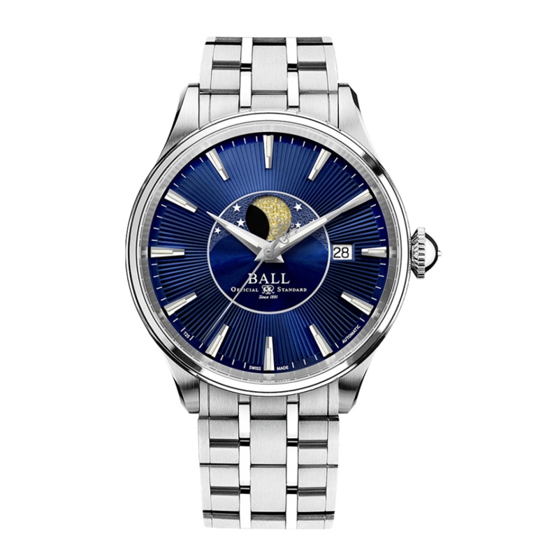 Ball Trainmaster – Moon Phase NM3082D-SJ-BE