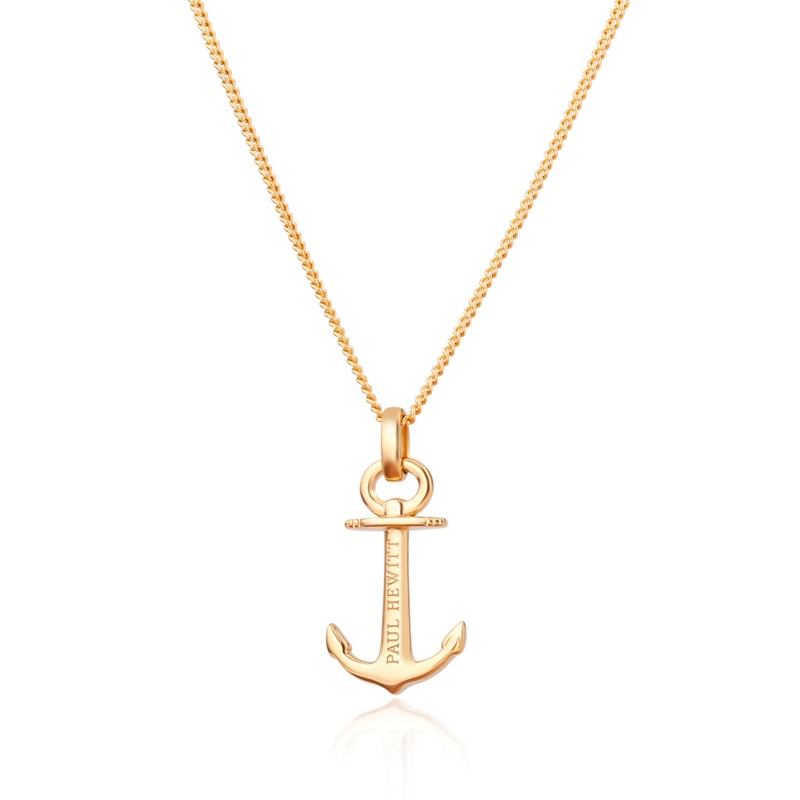 Paul Hewitt Anchor Spirit Gold Necklace