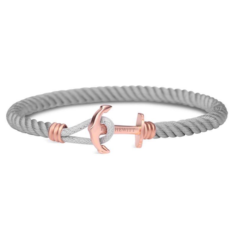 Paul Hewitt Phrep Lite Nylon Rose Gold / Grey Bracelet – XS