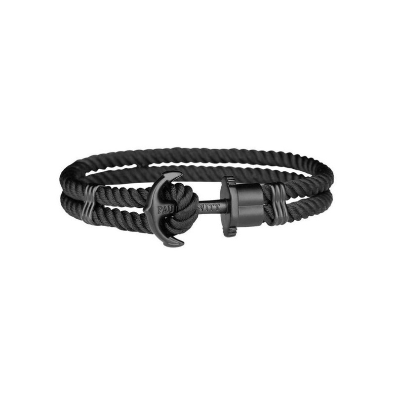 Paul Hewitt Phrep Nylon Black / Black Bracelet – XL
